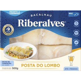 Postas do Lombo de Bacalhau 9 Meses de Cura MSC Ultracongelado Riberalves